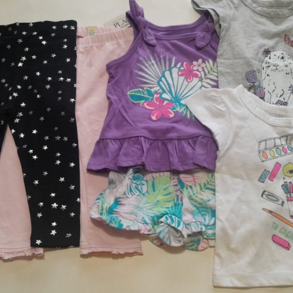 Lot of 6 Baby Girl Size 18 Months Clothing Pieces New with Tags